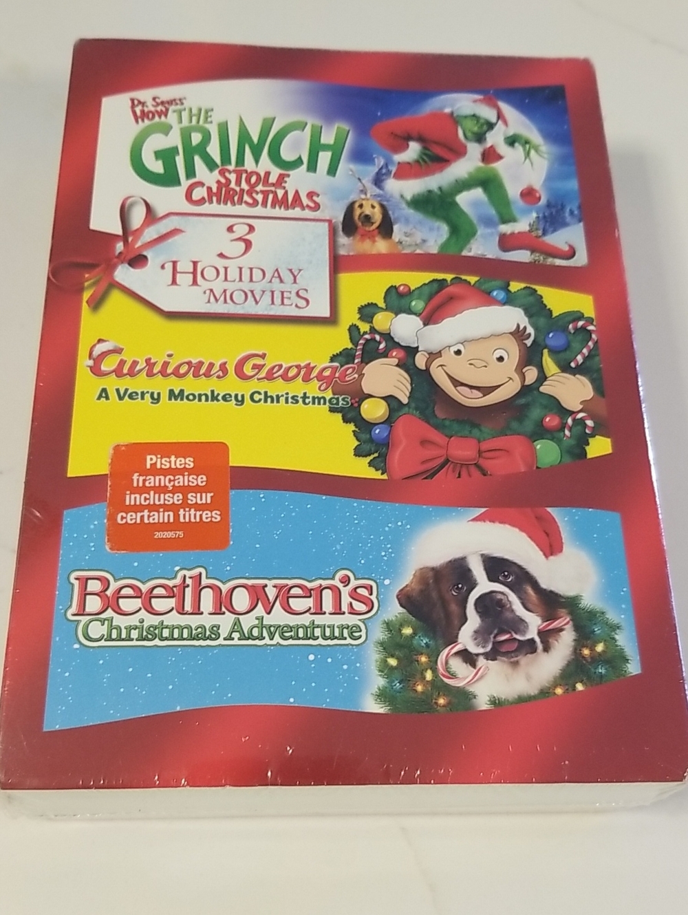 New 3 Holiday Movies Grinch Curious George And Beethoven